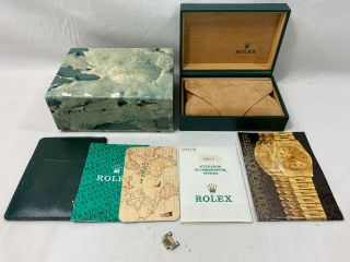 Vintage Rolex Submariner 16613 Watch Box Case 68.  00.  71 Booklet 0902001