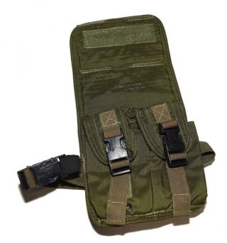 American Body Armor Aba Old Gen Double Mike14 7.  62 Hip Thigh Pouch - Seal Devgru