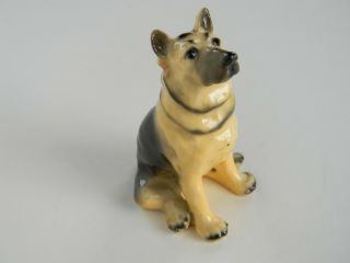Vintage 1950s Mortens Studio German Shepard Figurine Dog Usa