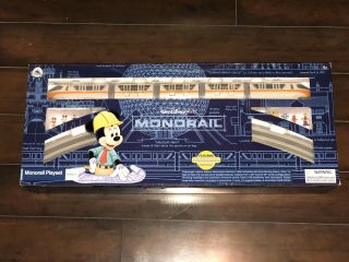 Disney World Parks Mickey Monorail Orange Train Playset Track Battery
