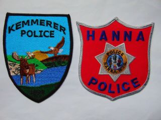 Wyoming Police Patch 2 Patches