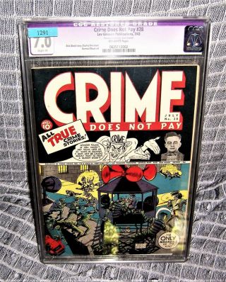 Crime Does Not Pay 28 (early 7th Issue) - - Cgc Graded - - 7.  0 (r) - - Cover Cleaned