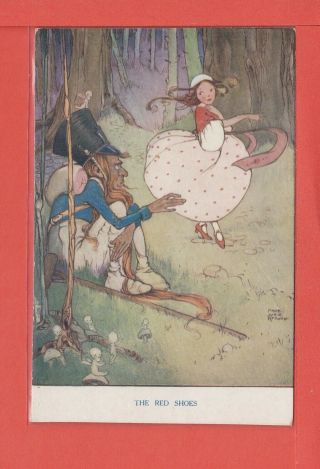 Mabel Lucie Attwell The Red Shoes Hans Andersen Fairy Tale Pub Raphael Tuck P/un