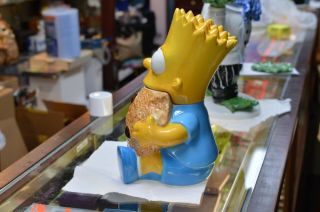 TREASURE CRAFT MEXICO BART SIMPSON WITH COOKIE COOKIE JAR 2