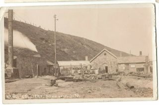 Naval Colliery Real Photograph Postcard Posted 1907 Wales Penygraig