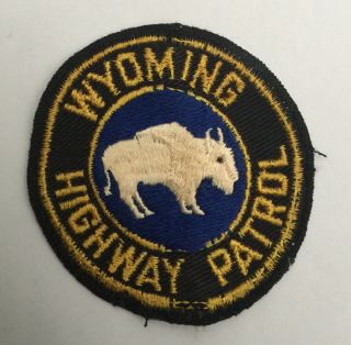 Wyoming Highway Patrol Old Cheesecloth Shoulder Patch