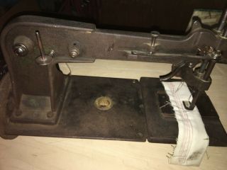 Old Sewing Machine & Misc.  Sewing Items Including Books & Parts From Estate