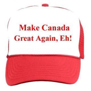 Make Canada Great Again Eh Hat Funny Political Adjustable Cap Trump