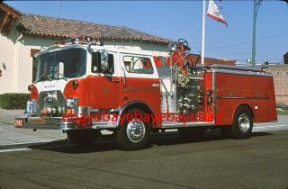 Fire Apparatus Slide,  Engine 2,  Alameda / Ca,  1987 Mack / Ward 