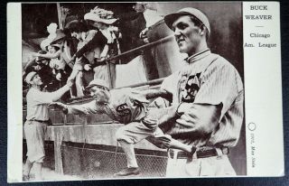 1912 Max Stein Postcard Buck Weaver Chicago American League Black Sox