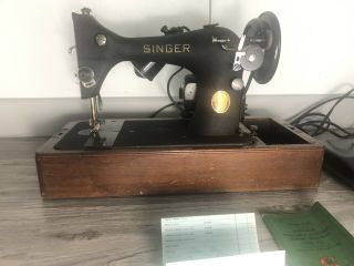 Singer Portable Electric Sewing Machine 128 - 23 1951 Centennial Edition R20024