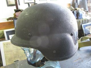 U.  S.  Army Made with Kevlar Helmet,  Medium Size,  Nicely Marked 2