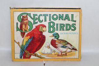 Vtg Boxed Sectional Birds Six Bird Pictures Puzzles