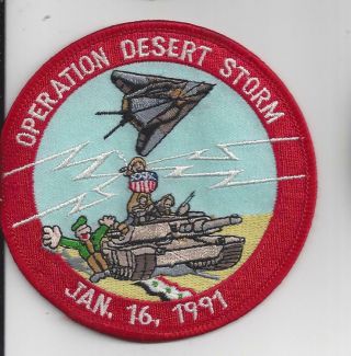 Patch Usaf Operation Desert Storm Jan 16 1991 Jp