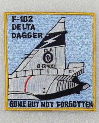 Usaf Air Force Patch: F - 102 " Gone But Not Forgotten ",  Florida Air National Guard