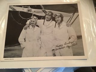 Captain Midnight Radio Show 1930s Skelly Oil Cast Photo With Patsy & Chuck