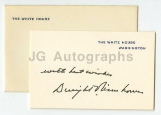 Dwight D.  Eisenhower - 34th U.  S.  President - Official Facsimile Signature Card