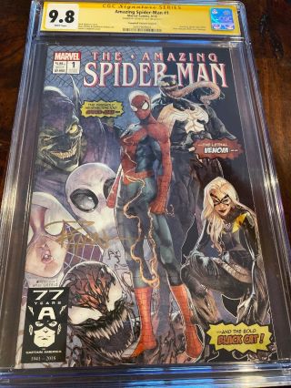 The Spider - Man 1 Cgc 9.  8 Ss Ryan Ottley Mutants 98 Homage 1:1000