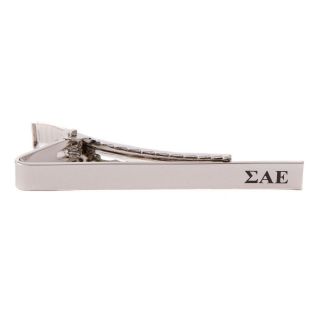 Sigma Alpha Epsilon Sae Fraternity Tie Clip (silver Letter Tie Bar)