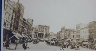 Circa 1907 E Main St At Commercial Place,  Norfolk Va Real Photo Postcard