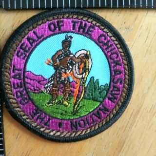 The Great Seal Of The Chickasaw Nation Oklahoma Patch