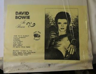 David Bowie In Person Rare Vinyl Lp Trade Mark Of Quality 1972 Santa Monica