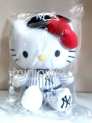 Sanrio Officially Licensed Mlb Hello Kitty York Yankees Baseball 9 " Plush