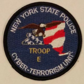 Commemorative Patch: York State Police Troop E Cyber - Terrorism Unit