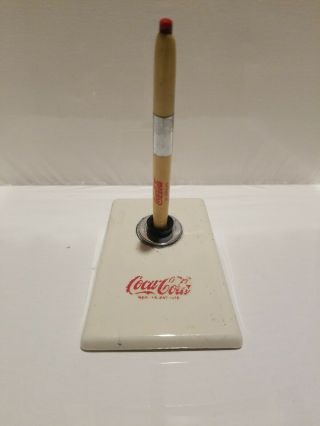 Vintage Coca Cola Desk Pen Holder