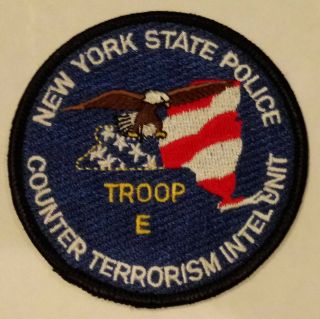 Commemorative Patch: York State Police Troop E Counter - Terrorism Intel Unit