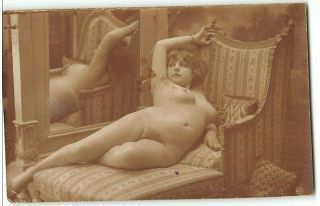 Jean Agelou Series Miss Fernande 1910 Nude Rppc French Postcard