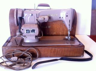 Vintage Singer Sewing Machine 201k 1955