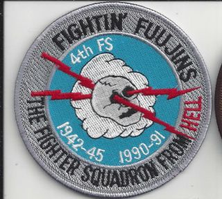 Patch Usaf 4th Fighter Sq Fs Fightin 