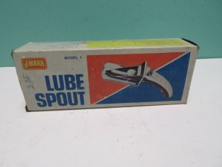 Vintage J Mark Model 1 Lube Spout Gas & Oil Service Gas Station For Quart Can