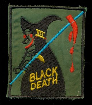 Us Army 3rd Battalion 21st Infantry Regiment Black Death Vietnam Patch P - 6