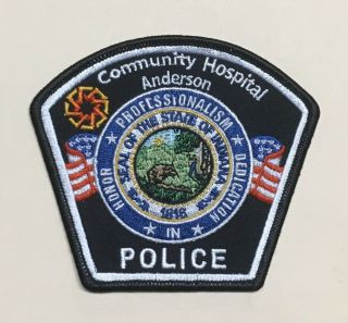 Community Hospital Anderson Indiana Police In Shoulder Patch