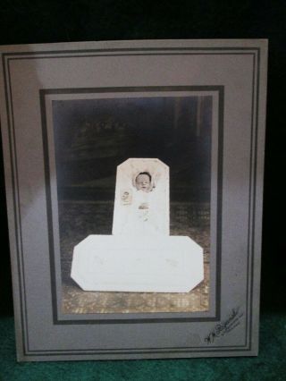 Photograph - Post Mortem - Baby In Casket - Chicago - Image 5 " X 7 "