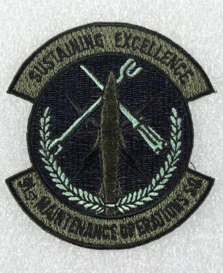 Usaf Air Force Patch: 91st Maintenance Operations Squadron - Subdued