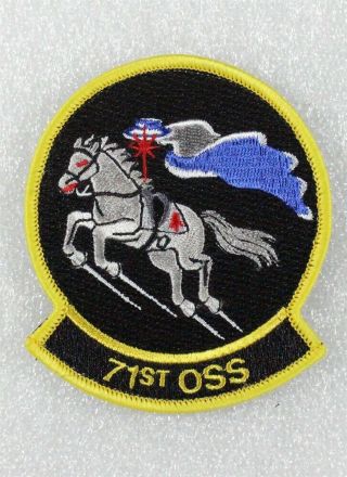 Usaf Air Force Patch: 71st Operations Support Squadron W/hook & Loop Backing