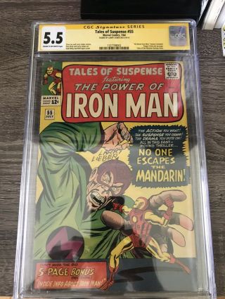 Tales Of Suspense 55 Cgc 5.  5 Ss Larry Leiber Signature Series Not Stan Lee