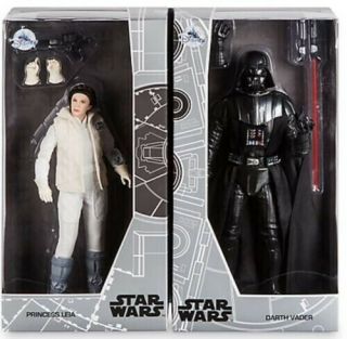 D23 Expo 2017 Star Wars Darth Vader And Princess Leia Limited Edition 1 Of 1000