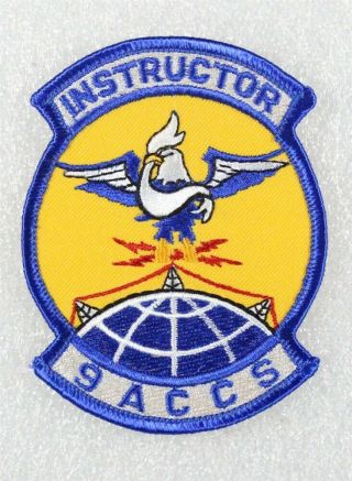 Usaf Air Force Patch: 9th Airborne Command & Control Squadron Instructor