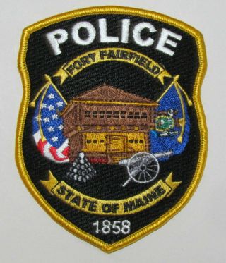 Maine State Aroostook County Fort Fairfield City Police Regulation Patch Flag