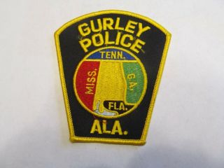 Alabama Gurley Police Patch