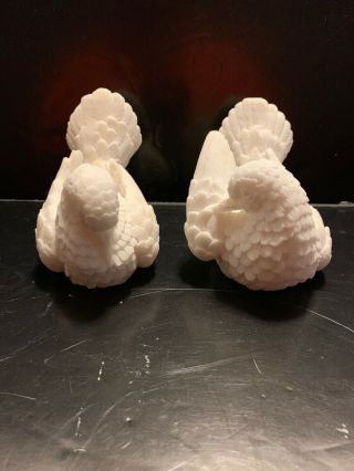Vintage White Love Doves Made In Italy By A.  Santini