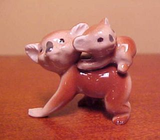 Hagen - Renaker Mini 950 Mama Koala With Baby Miniature Ceramic Bear/cub Figurine