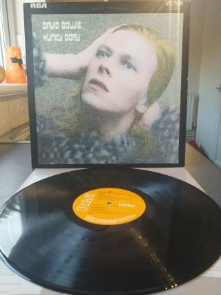 David Bowie - Hunky Dory 1971 Lp 1st Press Bobil / Rasputin Matrix,  Insert