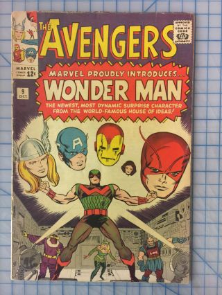 The Avengers 9 Fn,  6.  5 First Appearance & Death Of Wonder Man Kirby B@@yah