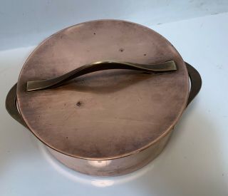 Vintage DANSK DESIGNS DENMARK IHQ Jens Quistgaard Copper Pot Tinned - 1 Quart 2