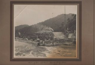 Construction Of Dam In Malaya / Federated Malay State 1929 Large Photo